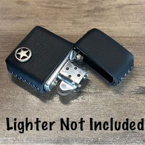 Genuine Leather Case for Zippo Lighter Standard Size (Made in USA 🇺🇸)